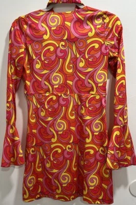 Disfraz de Halloween años 60’s70’s adulto pequeño con cinturón, tigres y diadema chica de ensueño Foto 1 de 4