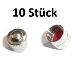 10 x Ventilkappen Metallventilkappen Kappen mit Dichtung  Ventildeckel - MR - Bild 1 von 1