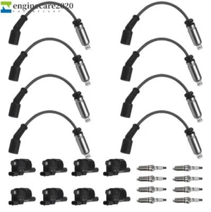 8PCS Ignition Coil+Spark Plug+Wire Set For Chevy Silverado 1500 GMC Tahoe UF742 - Picture 1 of 10