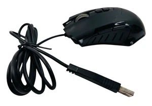 Inland Mouse 2 Button & Scroll Wheel USB Optical Mouse Black Preowned KC-01 - Picture 1 of 8