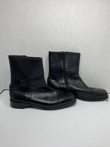 Cole Haan Country Damen-Lederstiefel 9,5B schwarz Reißverschluss rund eckige Zehenpartie D12160 - Bild 1 von 12