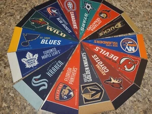 NHL MINI 4x9 PENNANTS ALL 32 TEAMS INCLUDING SEATTLE KRACKEN.CHOOSE YOUR FAV. - Picture 1 of 32