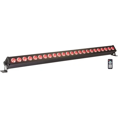 IBIZA LEDBAR24-RC DMX LED BAR 24x4W RGBW FERNBEDIENUNG LICHT EVENT BELEUCHTUNG - Bild 1 von 4