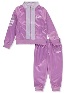 Nike Girls' 2-Piece Tracksuit Set Outfit Color: purple Size: 4 - Picture 1 of 1