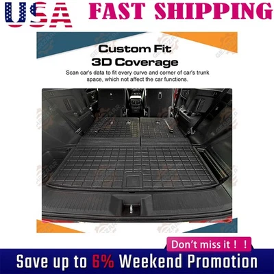 Tapete de carga Fit 2016-2025 Honda Pilot tapete de tronco TPE ajuste Honda Pilot acessórios */ - Imagem 1 de 4