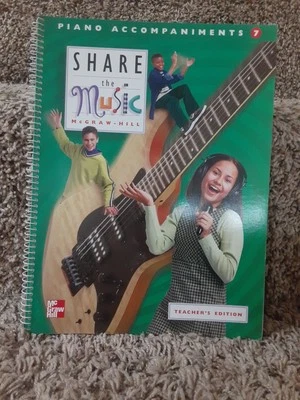 Share The Music, Mcgraw Hill, Grade 7, Piano Accompaniments, Teacher's Edition - Image 1 of 4