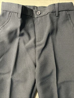 H&M Kids Boys Navy Blue Pants with Adjustable Waist and Pockets Size 8 - Image 1 of 4