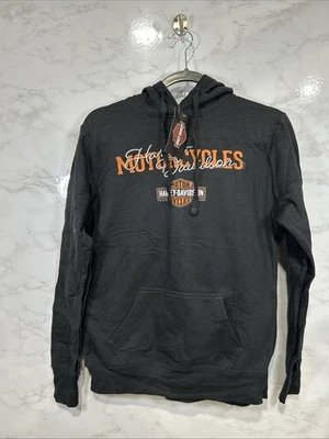 Sudadera con capucha Harley Davidson para mujer con logotipo de barra y escudo negra talla pequeña nueva Foto 1 de 4