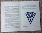 Obsolete vintage American US USA New Mexico State Police patch in folder