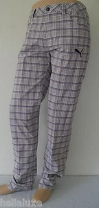 Puma Golf Tour Ed TECH PLAID 5 POCKET PANT UV PROTETION RICKIE FOWLER Trouser~32 - Picture 1 of 6