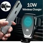 Wireless Car Charging Charger Automatic Mount Clamping Phone Holder For Apple UK