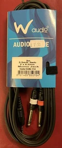 Audiokabel - 3,5 mm Klinke auf 2 x 6,35 mm Klinken - Bild 1 von 1