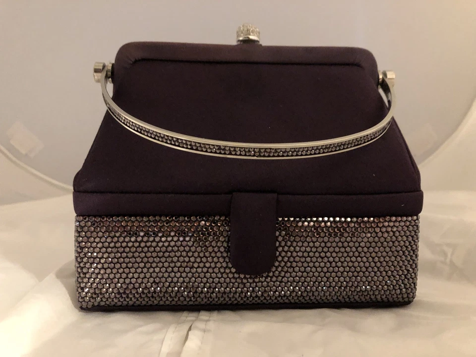 Minaudière púrpura vintage Judith Leiber 007 Foto 1 de 4