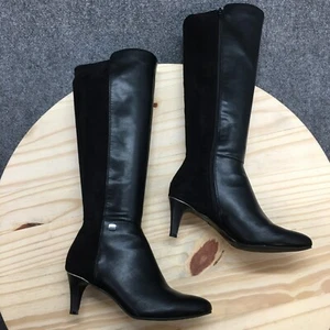 Alfani Boots Womens 5 M Hakuu Tall Riding Black Knee-High Pointed Toe F43714 - Picture 1 of 16