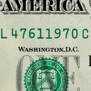 1970 Birthday Gift UNCIRCULATED Dollar Anniversary Present 1970 in Serial Number - Picture 1 of 2