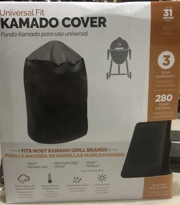 Universal 30-in W x 45-in H Black Kamado Heavy Duty Grill Cover - NEW - Picture 1 of 2