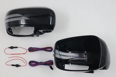 LED Turning Signal Mirror Black Cover For INFINITI 2011 2012 2013 M37 M56 M35H - Imagem 1 de 4
