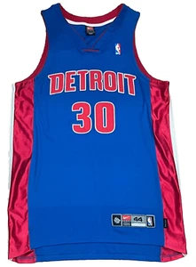 Nike Rasheed Wallace Detroit Pistons Authentic Basketball NBA Jersey sz. 44 vtg - Picture 1 of 5