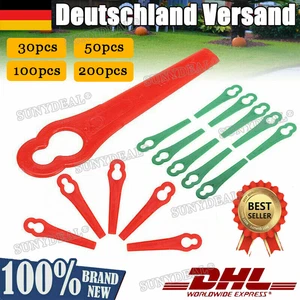100 lame di ricambio coltello in plastica per decespugliatore a batteria Ferrex Aldi FAR 20-1