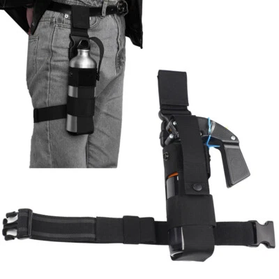 Funda táctica MK9 pierna caída botella de agua pimienta spray bolsa soporte ajustable Foto 1 de 4