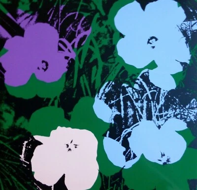 Andy Warhol ( Mohn Blumen) Blumen 11.64 Siebdruck Pop Art Sunday B Morning COA - Bild 1 von 4