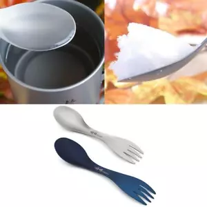 Outdoor Camping Picknick Titan Löffel Gabel Geschirr ultraleicht schön - Bild 1 von 12