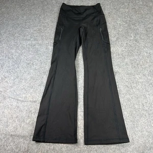 Athleta Rainier Bootcut Pant Womens XS Lined Black Winter Flare Zipper Pockets - Picture 1 of 11
