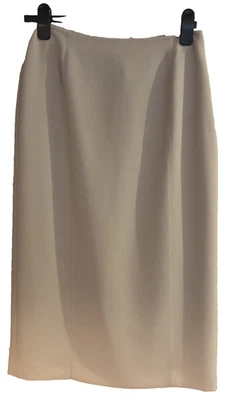 Windsmoor Midi Skirt Uk 12 Beige Straight & Pencil Zipped Fully Lined Back Slit - Image 1 of 4