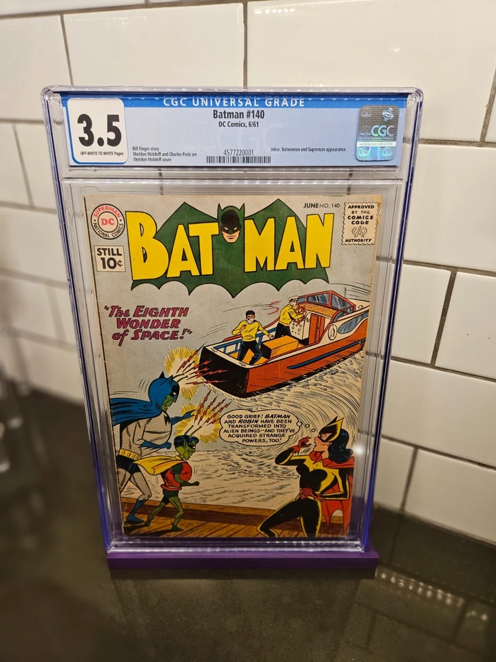 🦇💎 BATMAN #140 (1961) – CGC 3.5 💎🦇 ⭐ Batman, Robin & Batwoman Appearance! - Image 1 of 1