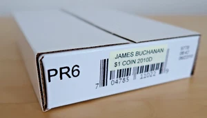 James Buchanan 2010 D $1 Coin Rotolo di 25 monete PR6 - mai aperto OGP - Foto 1 di 4