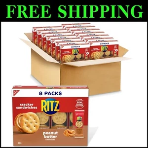 Convenient 112-Pack Peanut Butter Sandwich Crackers - Perfect On-the-Go Snack - Picture 1 of 20