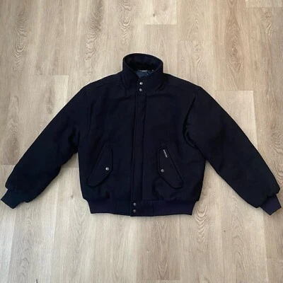 Members Only Mens Wool Jacket Coat Dark Gray Warm Insulated Lined Pocket Size 42 - Image 1 of 4