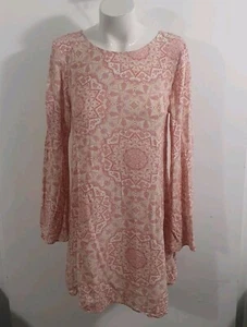 Rusty Long Sleeve Print Tunic Dress Sz XS Fit 8 - Picture 1 of 8