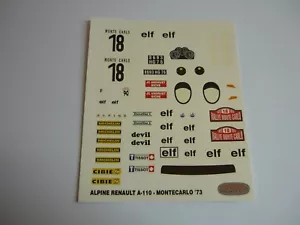 Calca 1/24 Alpine Renault A-110 Montecarlo '73 - Imagen 1 de 1