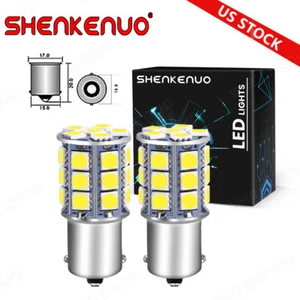 White Bright 1156 7506 LED Reverse Backup Light Bulbs 6500K Canbus Error Free 2x - Bild 1 von 11