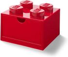 Room Copenhagen LEGO Storage Brick 4 Desk Drawer, 4-Stud Stackable Tabletop Stor