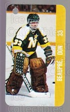 1983-84 NHL Key Tags #63 Don Beaupre, NHLPA Logo