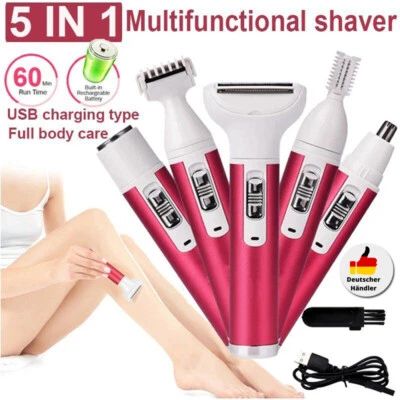 Elektrischer Rasierer für Frauen Ladyshaver Damenrasierer Körperhaartrimmer Akku - Bild 1 von 4