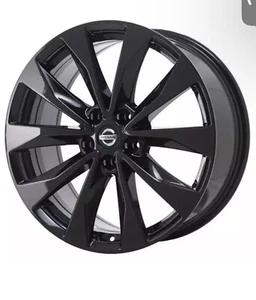 19" NISSAN MAXIMA WHEEL RIM FACTORY OEM 62723 2004-2023 GLOSS BLACK - Picture 1 of 4