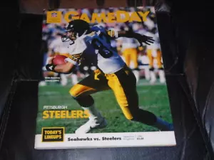 PROGRAMMA CALCIO STEELERS AT SEAHAWKS NFL 1986 EX COME NUOVO - Foto 1 di 1