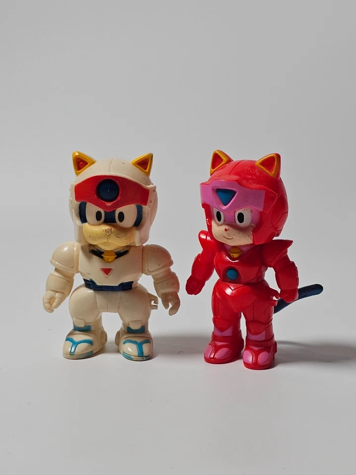 Lot of 2 Samurai Pizza Cats Speede Figure 1990 - Image 1 of 4