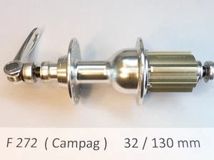 Buje libre trasero Novatec F 272 32/130 mm (Campag. 9/10/11 Sp.) Bicicleta NOS - Imagen 1 de 7