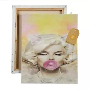 Kitty Monroe Bubble Gum Fantasy Canvas Wall Art Home Decor - Picture 1 of 1