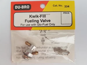 DU-BRO Kwik-Fill Fueling Valve #334 for use with Glo-Fuel Only NEW - Picture 1 of 2