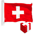 Schweiz Schweizer Flagge 3x5 Fuß 5er-Pack 150D bedrucktes Polyester von G128