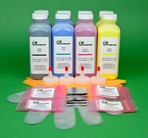 HP Enterprise 500 M551dn M551n M551xh Two 4-Color Toner Refill Kit with Chips. - Picture 1 of 1