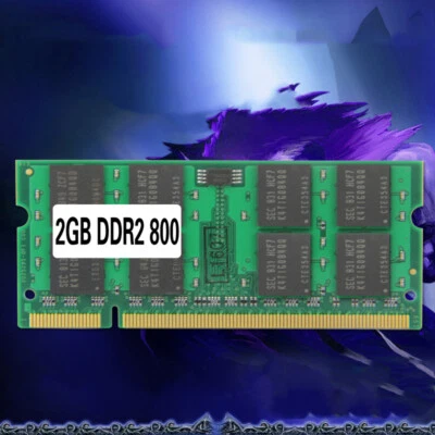 Laptop Memory Ram PC2-6400 DDR2 2GB / DDR2 PC2-6400 800MHz 200 PIN For Notebook - Image 1 of 4