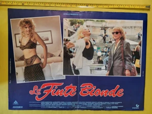 Póster de la película italiana Fotobusta Le Finte Bionde Cinzia Leone 1989 original F10-10 - Imagen 1 de 1