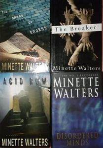FOUR Disordered Minds Breaker Shape of Snakes Acid Row Minette Walters Hardcover - Picture 1 of 1