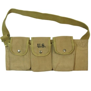 WW2 US M1937 BAR Magazine Canvas Ammo Belt - American Military Army Reproduction - Picture 1 of 1